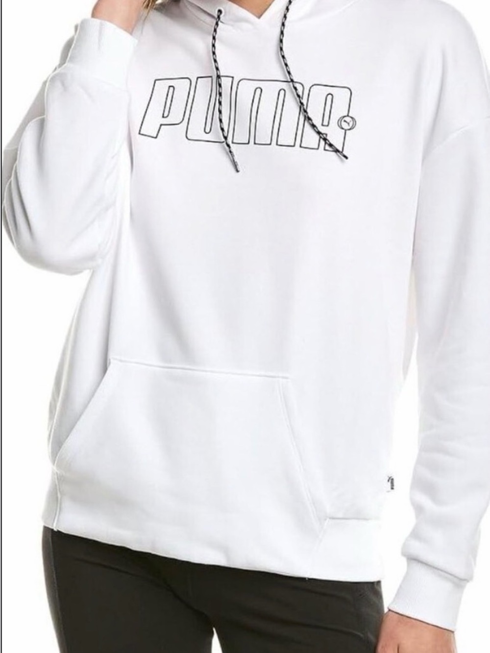 PUMA White Logo Hoodie